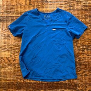 FIGS Scrub Top Royal Blue Large